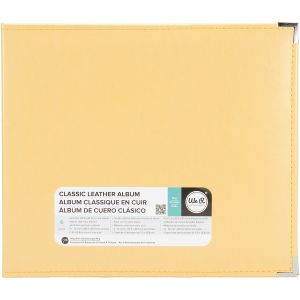 We R Classic Leather D Ring Album 12 inch X12 inch Buttercup