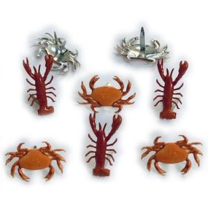 Eyelet Outlet Shape Brads 12 Per Pkg Crab And Lobster