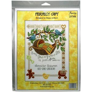 Imaginating Counted Cross Stitch Kit 7.5 inch X10 inch Perfect Gift Birth Record 14 Count