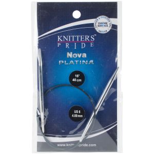 Knitter s Pride Nova Platina Fixed Circular Needles 16 inch Size 6 4mm