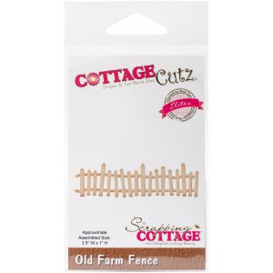 CottageCutz Elites Die Old Farm Fence 3.5 inch X1 inch 