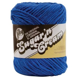 Lily Sugar N Cream Yarn Solids Dazzle Blue 1 Pack of 1 Skein