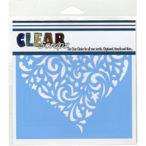 Clear Scraps Stencils 6