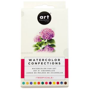 Prima Watercolor Confections Watercolor Pans 12 Per Pkg Tropicals