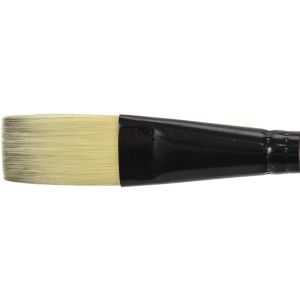 Black Silver Short Handle Brush Stroke Size 3 4