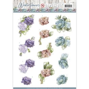 Find It Trading Precious Marieke Punchout Sheet Roses Winter Flowers