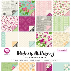 Colorbok 53lb Signature Double Sided Paper Pad 50 Per Pkg Modern Millinery
