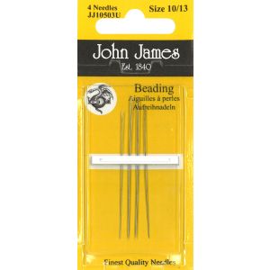 John James Beading Hand Needles-Assorted Sizes 10/13 4 Per Pkg 