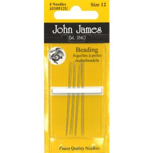 John James Beading Hand Needles-Size 12 4 Per Pkg 