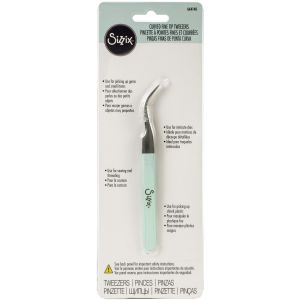 Sizzix Tweezers Curved Fine Tip 1 Pack of 1 Piece