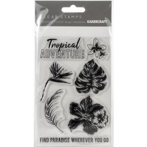 Paradise Found Clear Stamps 6 inch X4 inch 