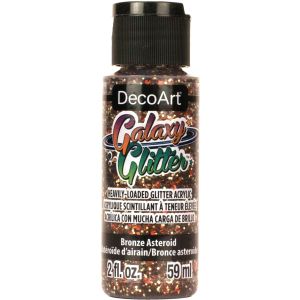 DecoArt Galaxy Glitter Acrylic Paint 2oz Asteroid Bronze