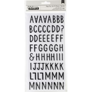 Maggie Holmes Sunny Days Thickers Stickers 5.5 inch X11 inch 126 Per Pkg -Happy Day Alpha/Puffy