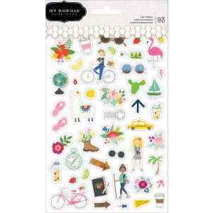 Chasing Adventures Clear Stickers 93 Per Pkg 