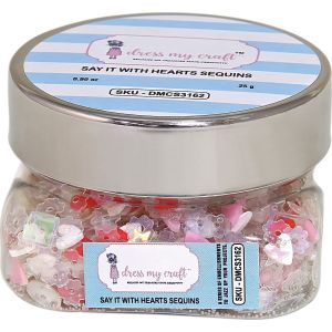 Dress My Crafts Sequins 25gms Say It With Hearts