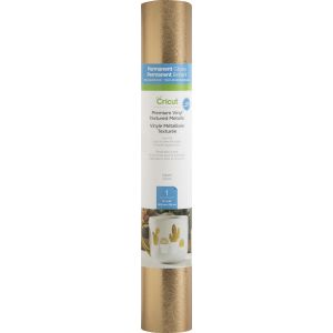 Cricut Premium Permanent Metallic 12 inch X48 inch Vinyl Roll Textured Copper