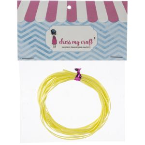 Dress My Crafts Satin Ribbon Twine 3m Yellow