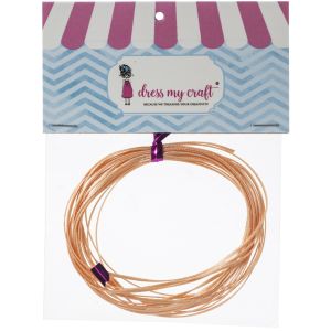 Dress My Crafts Satin Ribbon Twine 3m Peach