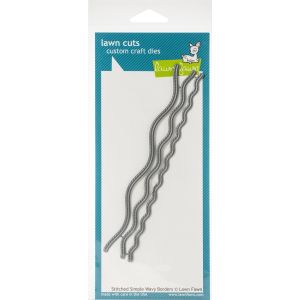 Lawn Cuts Custom Craft Die Stitched Simple Wavy Borders