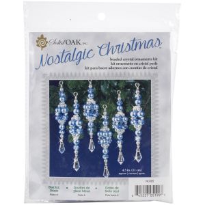 Nostalgic Christmas Beaded Crystal Ornament Kit Blue Crystal Ice Drops