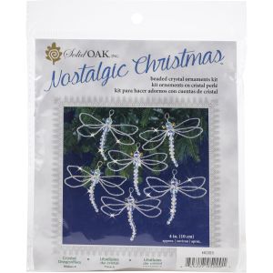 Nostalgic Christmas Beaded Crystal Ornament Kit Crystal Dragonflies