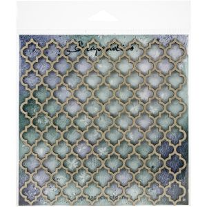 Scrapaholics Laser Cut Chipboard 1.8mm Thick Quatrefoil Panel 6 inch X6 inch 