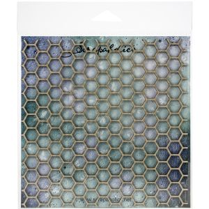 Scrapaholics Laser Cut Chipboard 1.8mm Thick Honeycomb Panel 6 inch X6 inch 