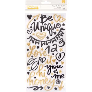 Vicki Boutin Wildflower and Honey Thickers 5.5 inch X11 inch 107 Per Pkg Honey Phrase Foam