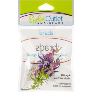 Eyelet Outlet Shape Brads 12 Per Pkg Fairy