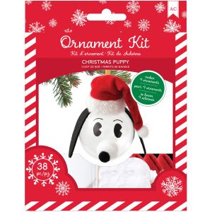 AC Christmas Ornament Kit 4 Per Pkg Christmas Puppy 