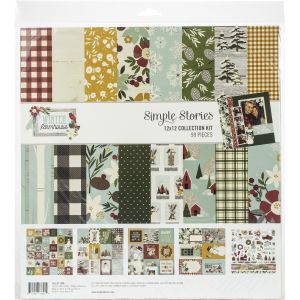 Simple Stories Collection Kit 12 inch X12 inch Winter Farmhouse