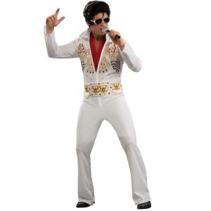 Aloha Elvis Adult Costume White X Large