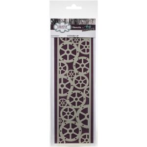 Creative Expressions 9 inch X2.5 inch Stencil By Andy Skinner Cogged Up