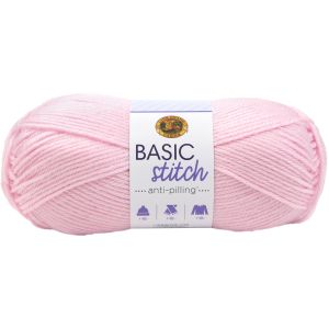 Lion Brand Yarn Basic Stitch Anti Pilling Baby Pink 1 pack of 1 Skein