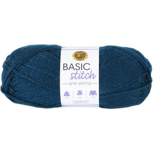 Lion Brand Yarn Basic Stitch Anti Pilling Steel Blue 1 pack of 1 Skein
