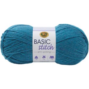 Lion Brand Yarn Basic Stitch Anti Pilling Turquoise Heather 1 pack of 1 Skein