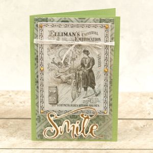 Delightful Sentiments Cut Foil and Emboss Dies Smile 2.8 inch X1.7 inch 