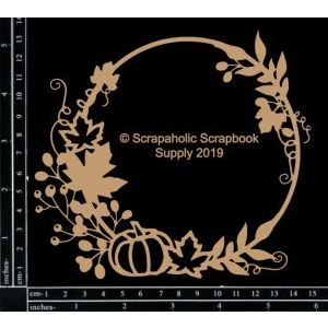 Scrapaholics Laser Cut Chipboard 1.8mm Thick-Fall Foliage Frame, 6