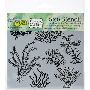 Crafter s Workshop Template 6 inch X6 inch Gulf Coast Flora