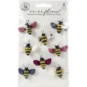 Prima Marketing Mulberry Paper Flowers Buzzing Around Darcelle