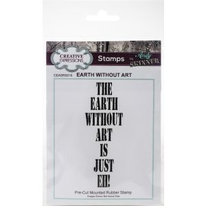 Creative Expressions Rubber Stamp By Andy Skinner Earth Without Art 