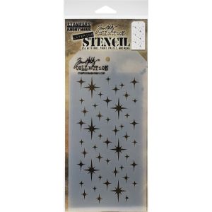 Tim Holtz Layered Stencil 4.125 inch X8.5 inch Sparkle
