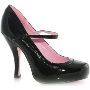 Ellie Shoes Womens 423 Babydoll Maryjane Platform Pump Black 9 M Us