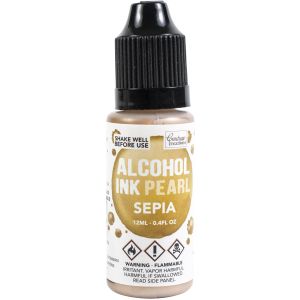 Couture Creations Pearl Alcohol Ink .4oz-Sepia