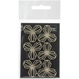 Couture Creations Peaceful Peonies Chipboard 6 Per Pkg Trillium Flowers