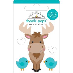 Doodlebug Doodle Pops 3D Stickers Bruce Winter Wonderland