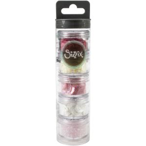Sizzix Making Essential Sequins & Beads 5 Per Pkg -Ballet Slipper 5g Per Pot