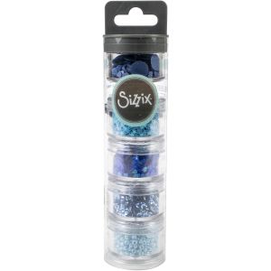 Sizzix Making Essential Sequins & Beads 5 Per Pkg -Bluebell 5g Per Pot