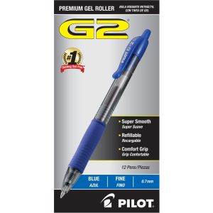 Pilot G2 Premium Gel Pen Fine .7mm Open Stock Blue