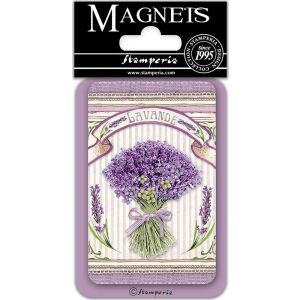 Stamperia Magnet 2.25 inch X3.25 inch Lavender Bouquet